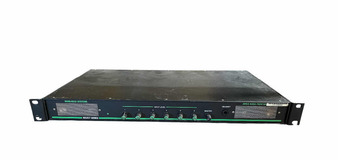 Photo 1 of WARD-BECK SYSTEMS MONITOR 6-CHANNEL HOT MIC MIXER AMX-6 AUDIO