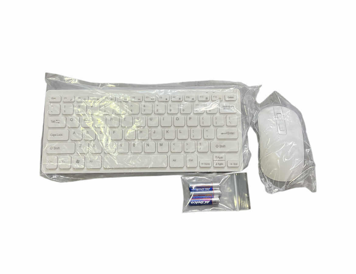 Photo 1 of WORK STYLE WHITE WIRELESS KEYBOARD & MOUSE 2.4G 2-PACK