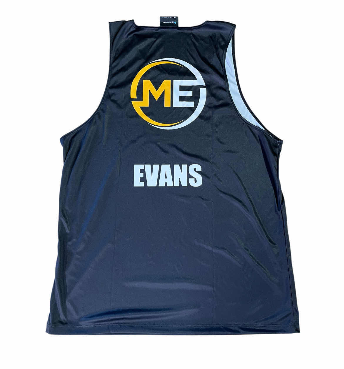 Photo 1 of SIDEOUT BLACK LIFE IS BEACHY VOLLEYBALL ME EVANS POLYESTER TANK TOP MENS XL 5-PACK