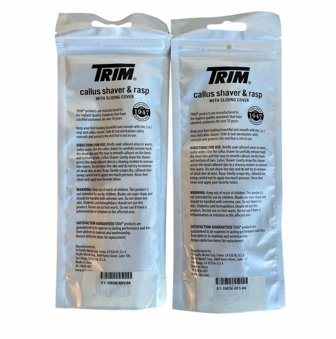 Photo 1 of TRIM CALLUS SHAVER & RASP W COVER 2-PACK