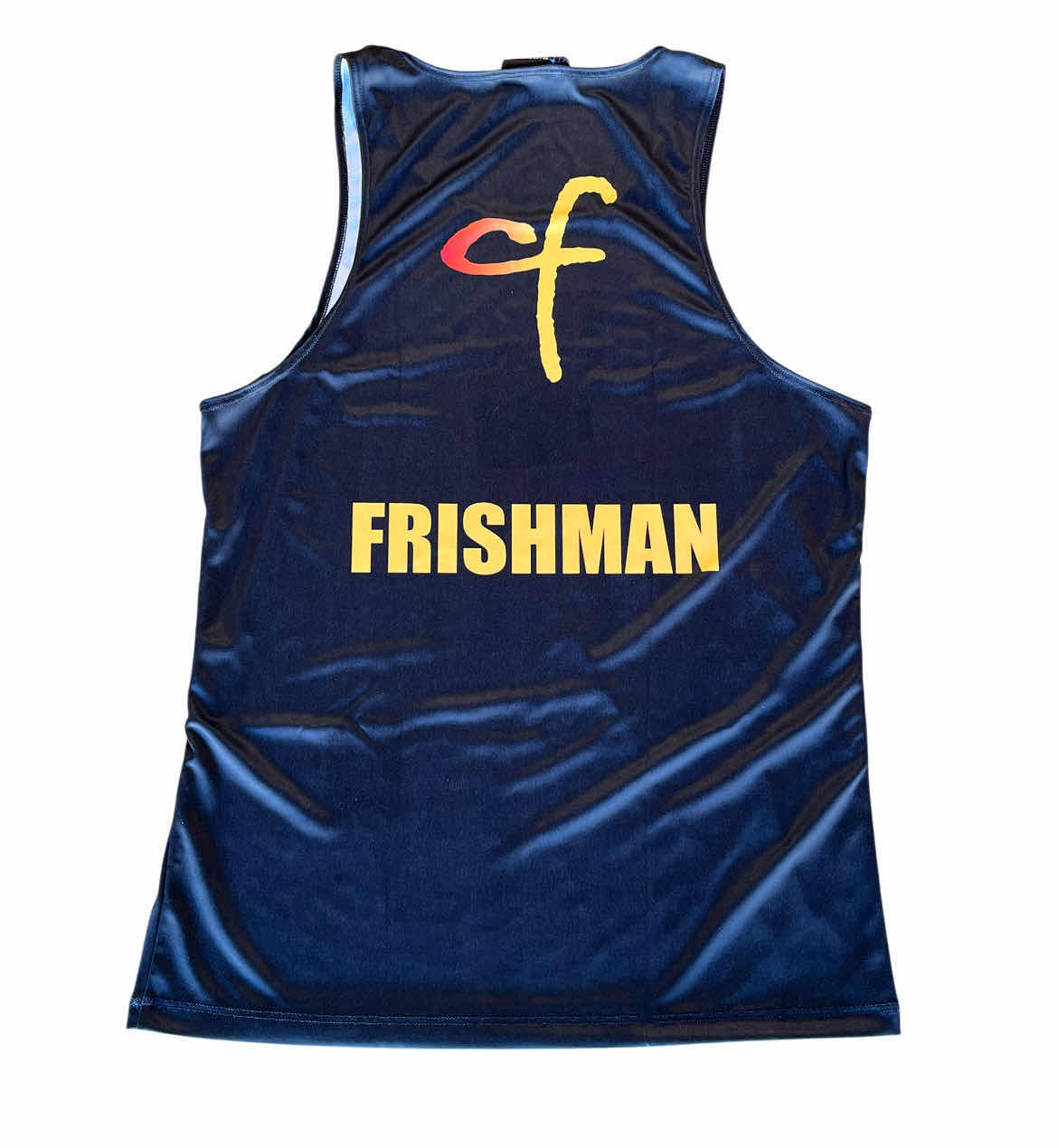 Photo 1 of SIDEOUT BLACK CHASE FRISHMAN LIFE IS BEACHY AVP POLYESTER TANK TOP MENS M