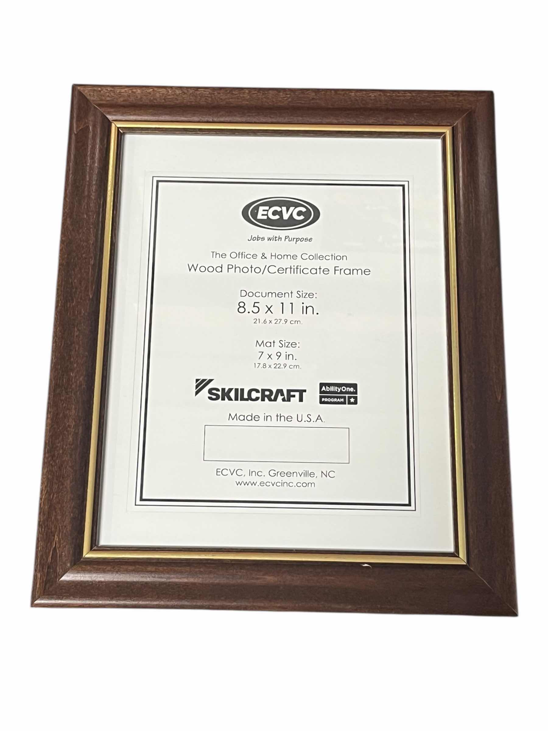 Photo 1 of SKILCRAFT PHOTO/CERTIFICATE WOOD FRAME 12-PACK DOCUMENT SIZE 8.5” X 11”