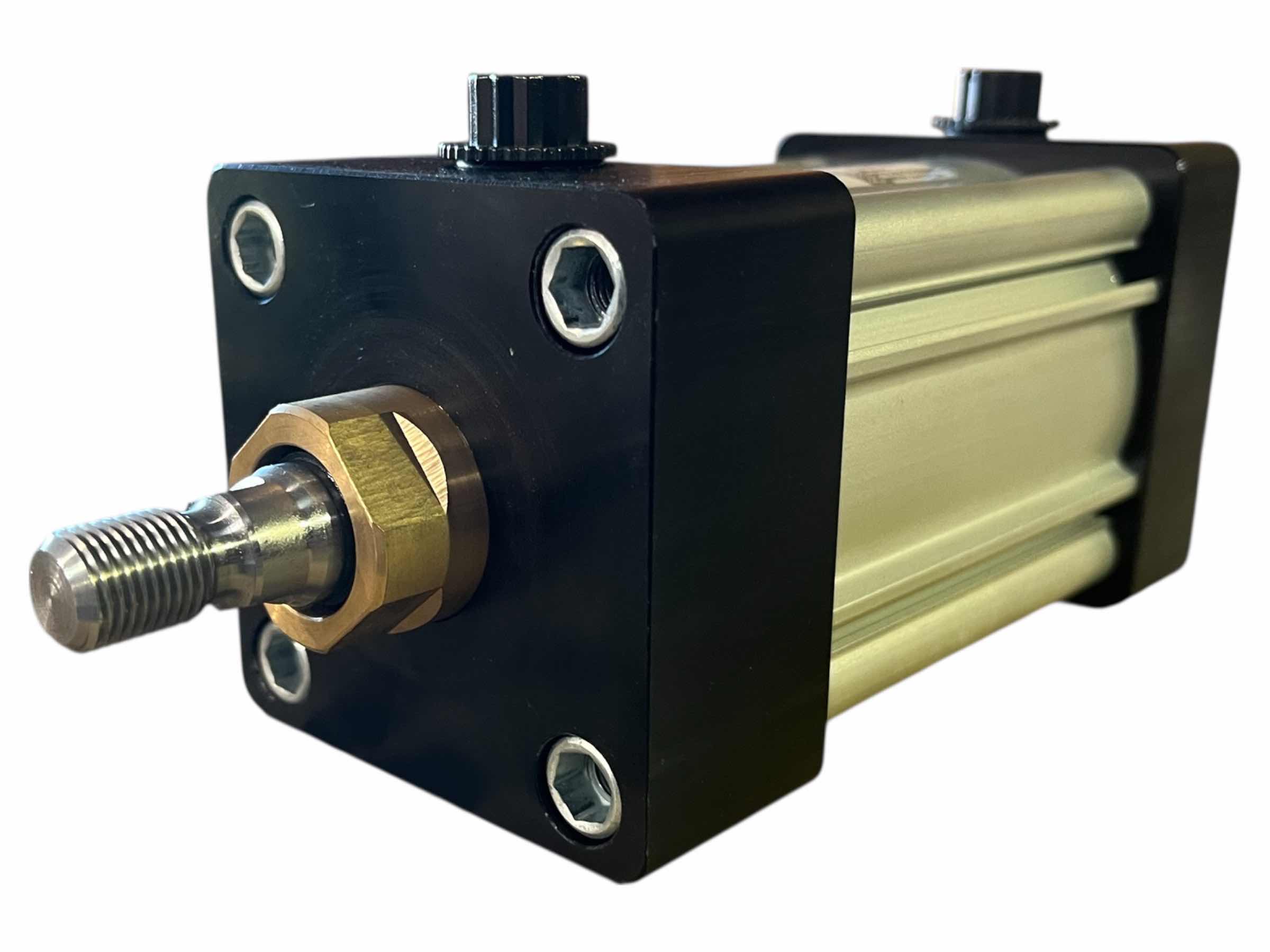 Photo 1 of PARKER HANNIFIN 4MA SERIES DOUBLE ACTING NON-LUBE NFPA SINGLE END TIE ROD PNEUMATIC CYLINDER 2” STROKE 2.50T4MA3U14A02.00