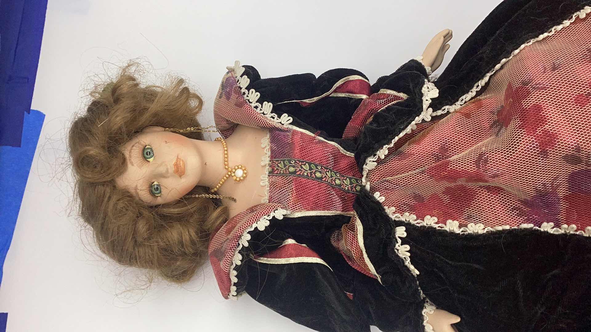 Photo 2 of VINTAGE COLLECTIBLE PORCELAIN DOLL H21”