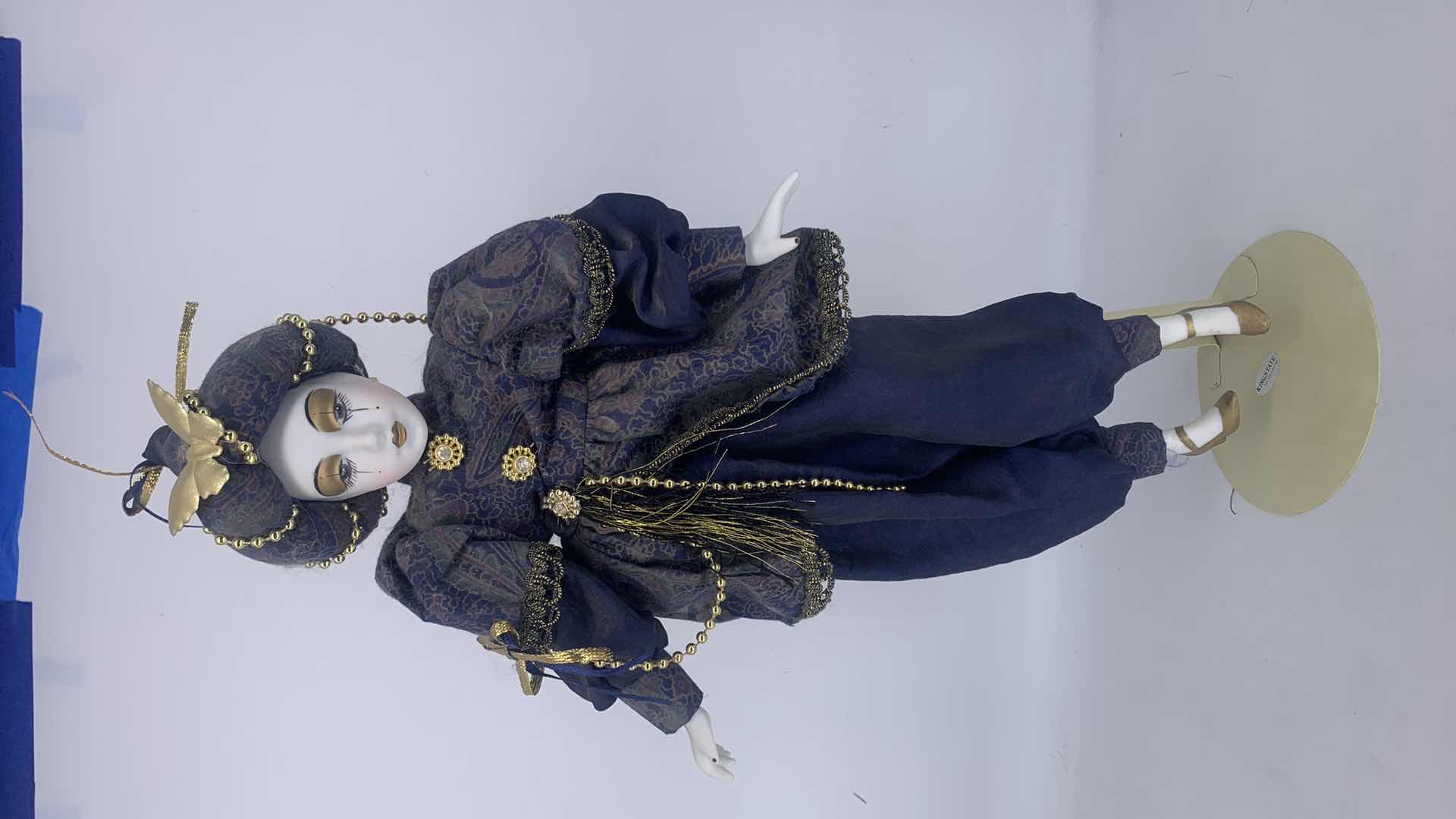 Photo 4 of TWO COLLECTIBLE PORCELAIN DOLLS H18”
