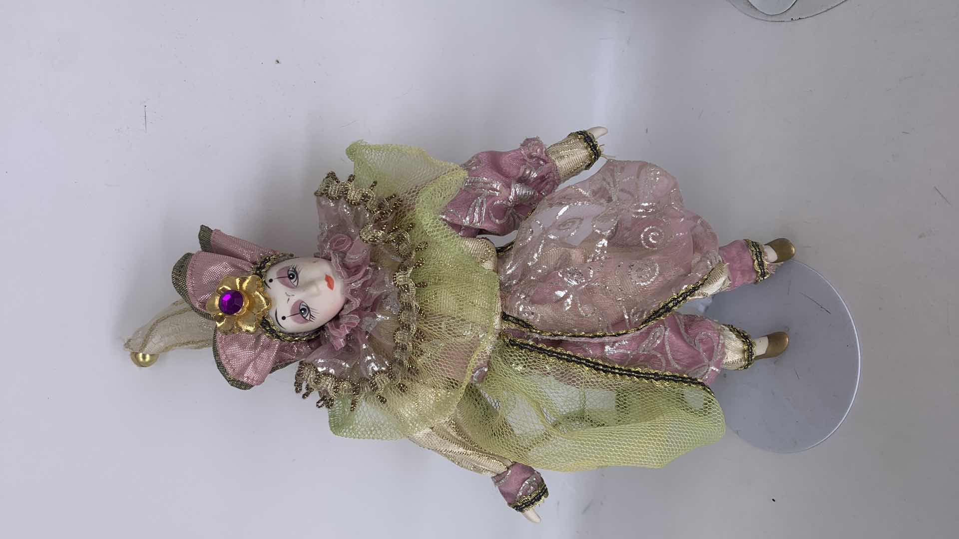Photo 2 of TWO COLLECTIBLE PORCELAIN DOLLS AND MUSIC BOX