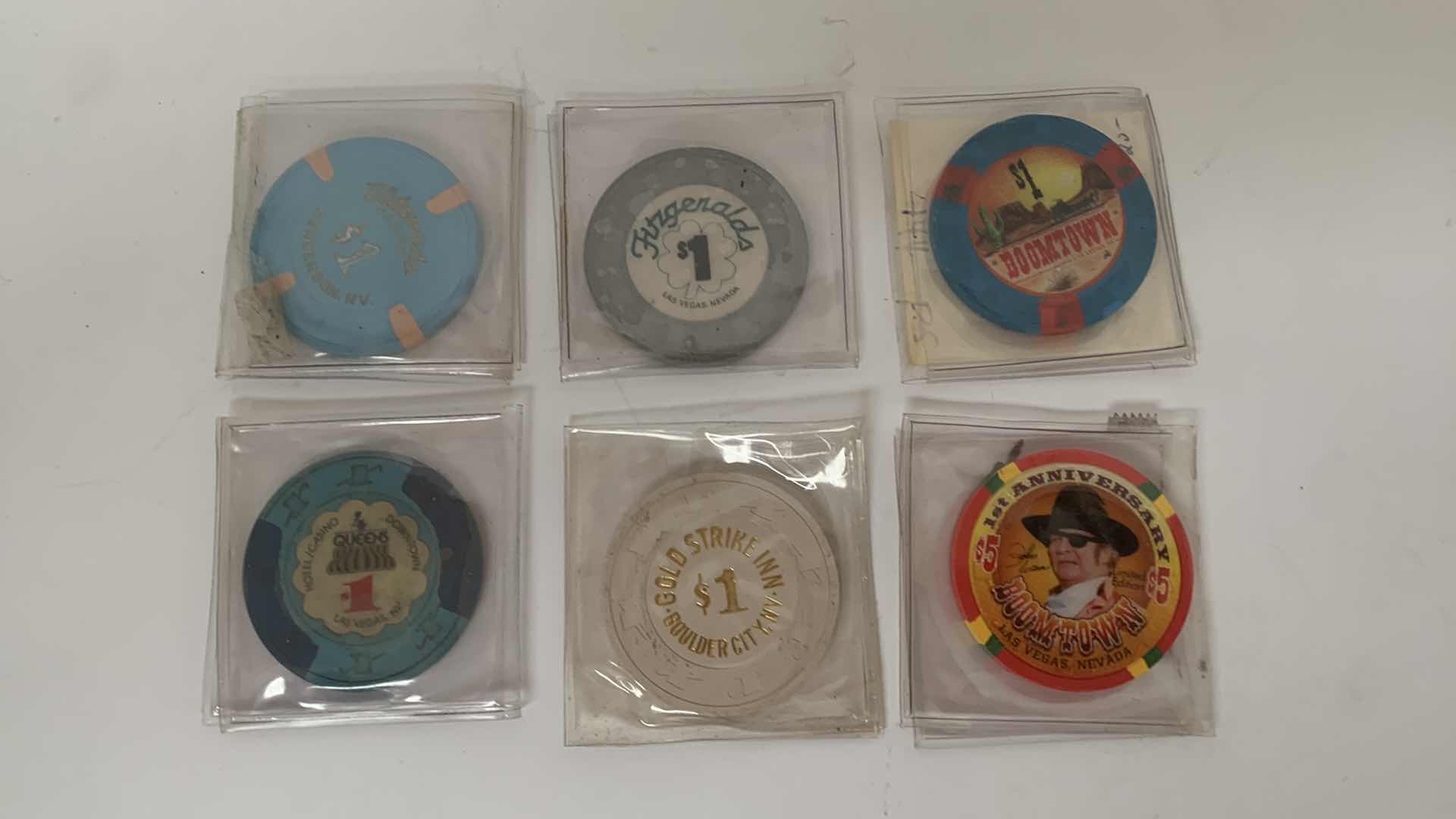 Photo 1 of 6 CASINO TOKENS FROM CLOSED CASINOS
