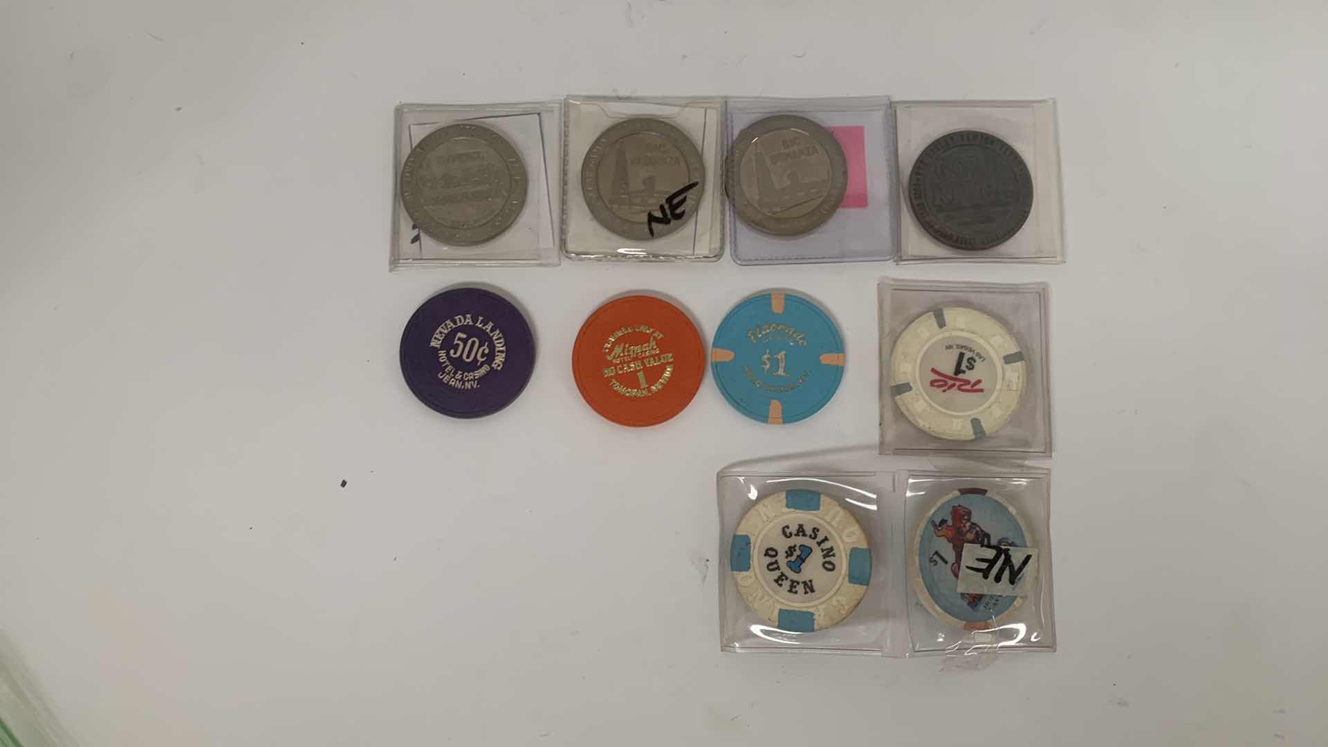 Photo 1 of 10 CASINO TOKENS FROM CLOSED CASINOS