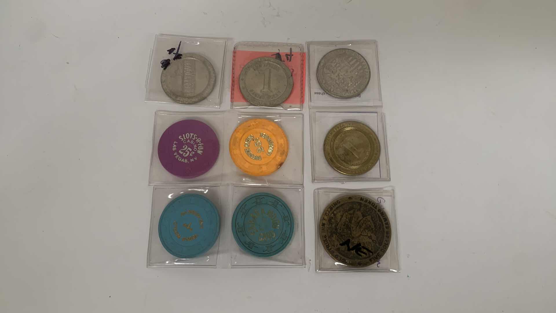 Photo 1 of 9 CASINO TOKENS FROM CLOSED CASINOS