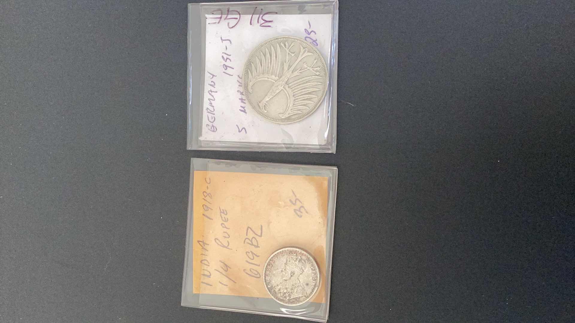 Photo 1 of COINS FROM INDIA AND GERMANY