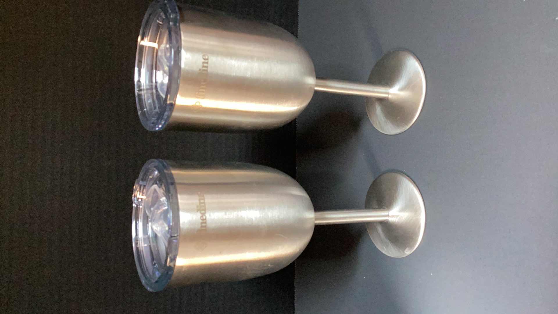Photo 2 of 2 FINEDINE STAINLESS STEEL WINE GLASSES