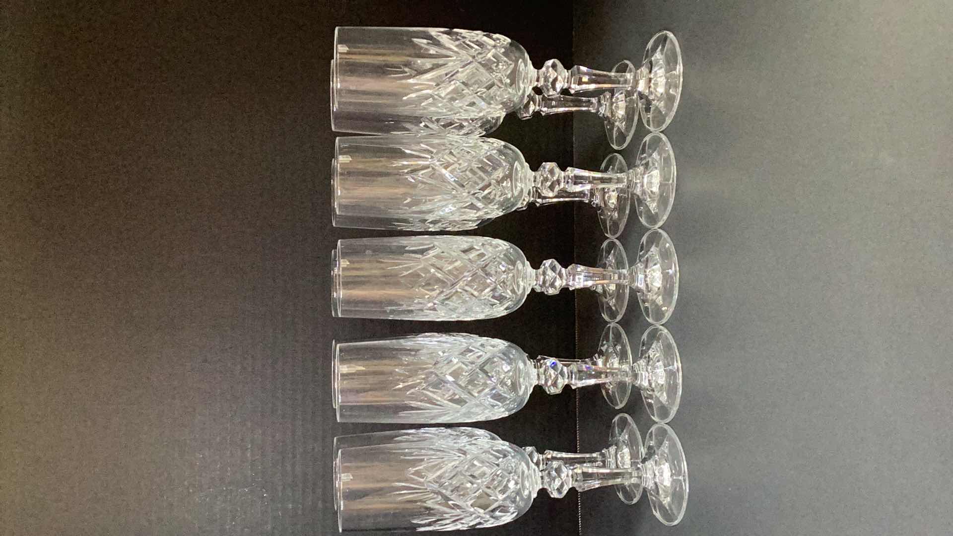 Photo 1 of 10 WATERFORD FLUTE GLASSES