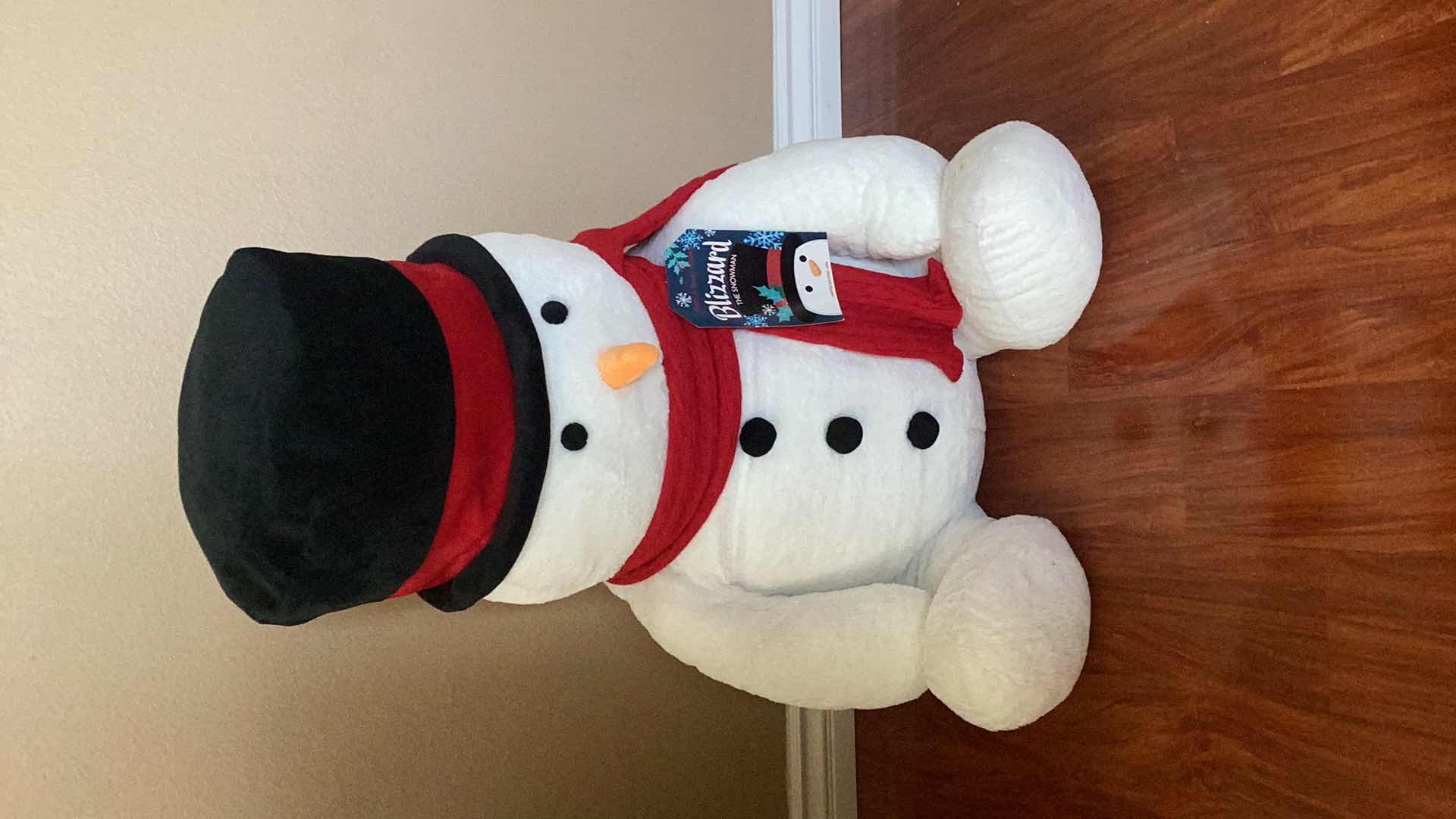 Photo 1 of EXTRA LARGE BLIZZARD THE SNOWMAN STUFFED ANIMAL 25” X 36”