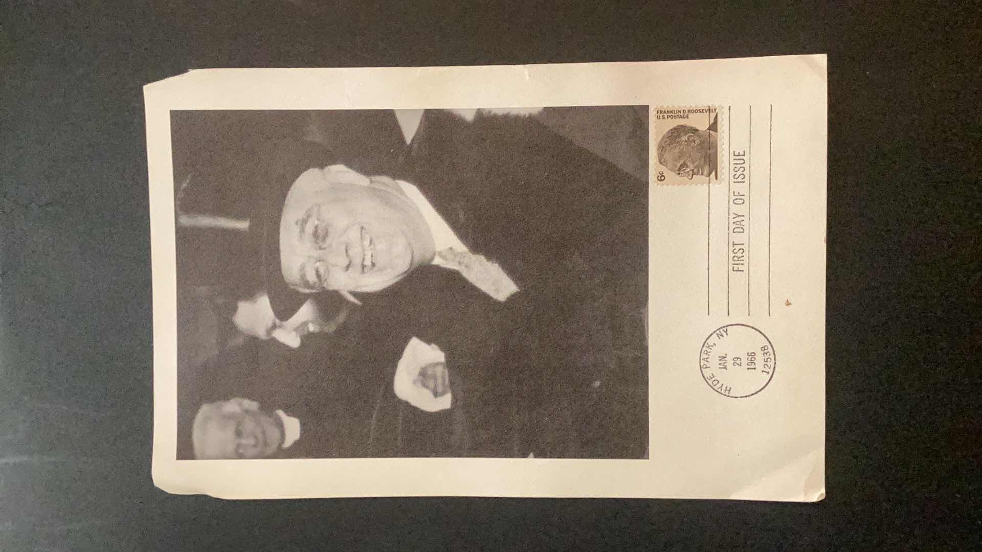 Photo 1 of FRANKLIN DELANO ROOSEVELT FIRST DAY OF ISSUE STAMP