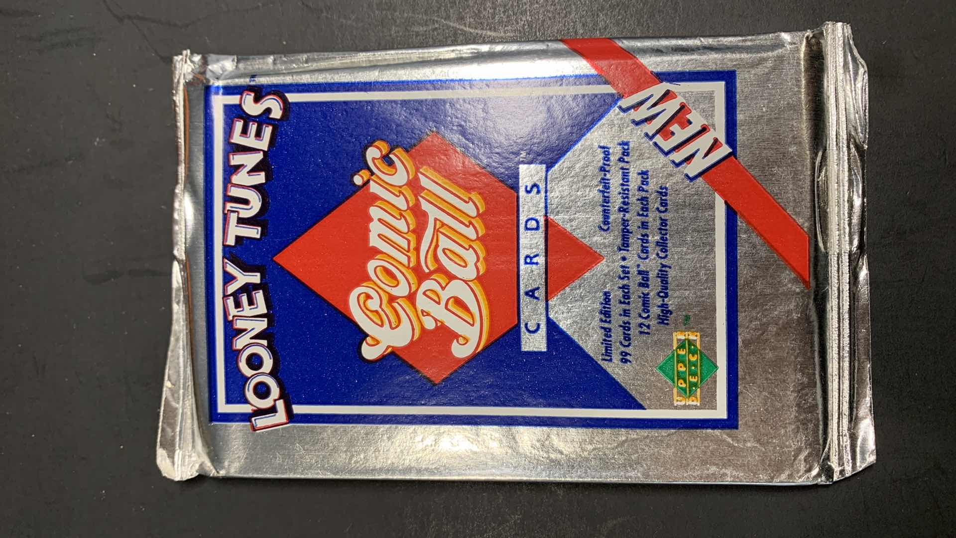 Photo 2 of SET OF 5 1990 UPPER DECK LOONEY TUNES COMIC BALL CARDS