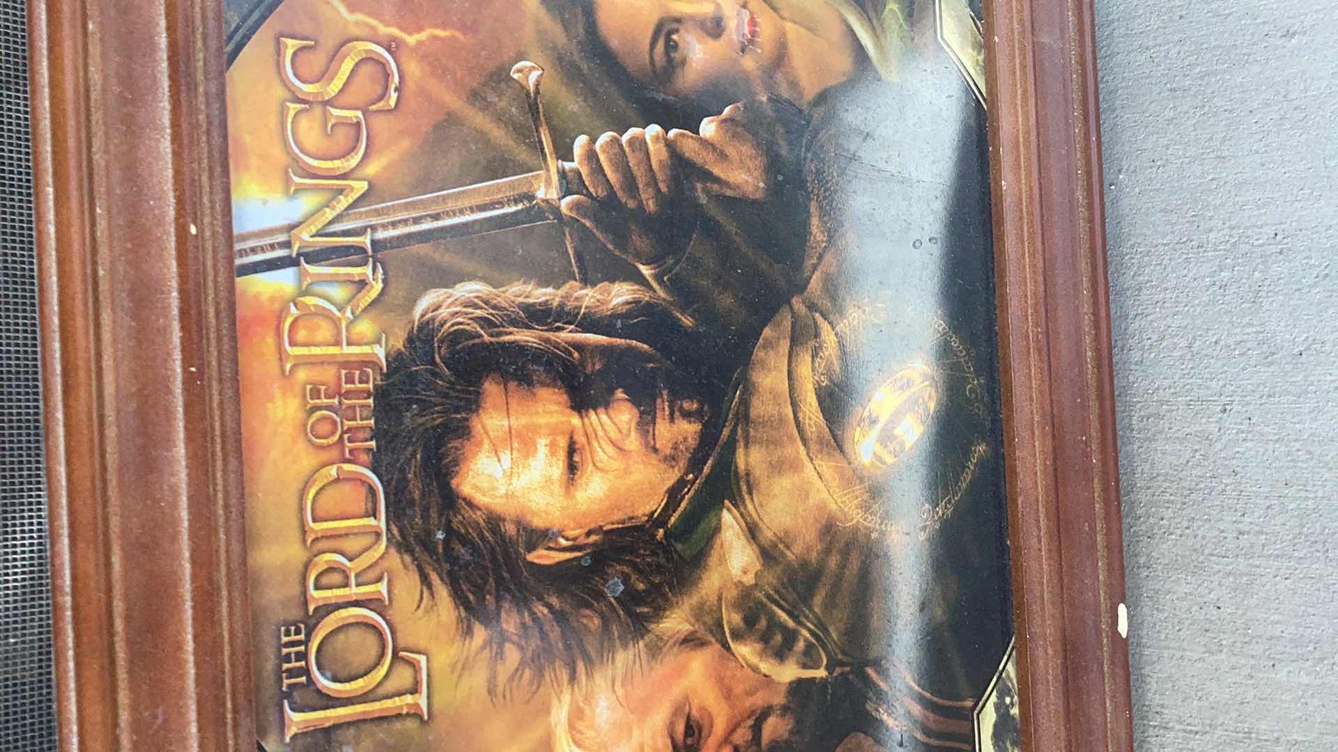 Photo 2 of THE LORD OF THE RINGS ARTWORK 23” X 12”