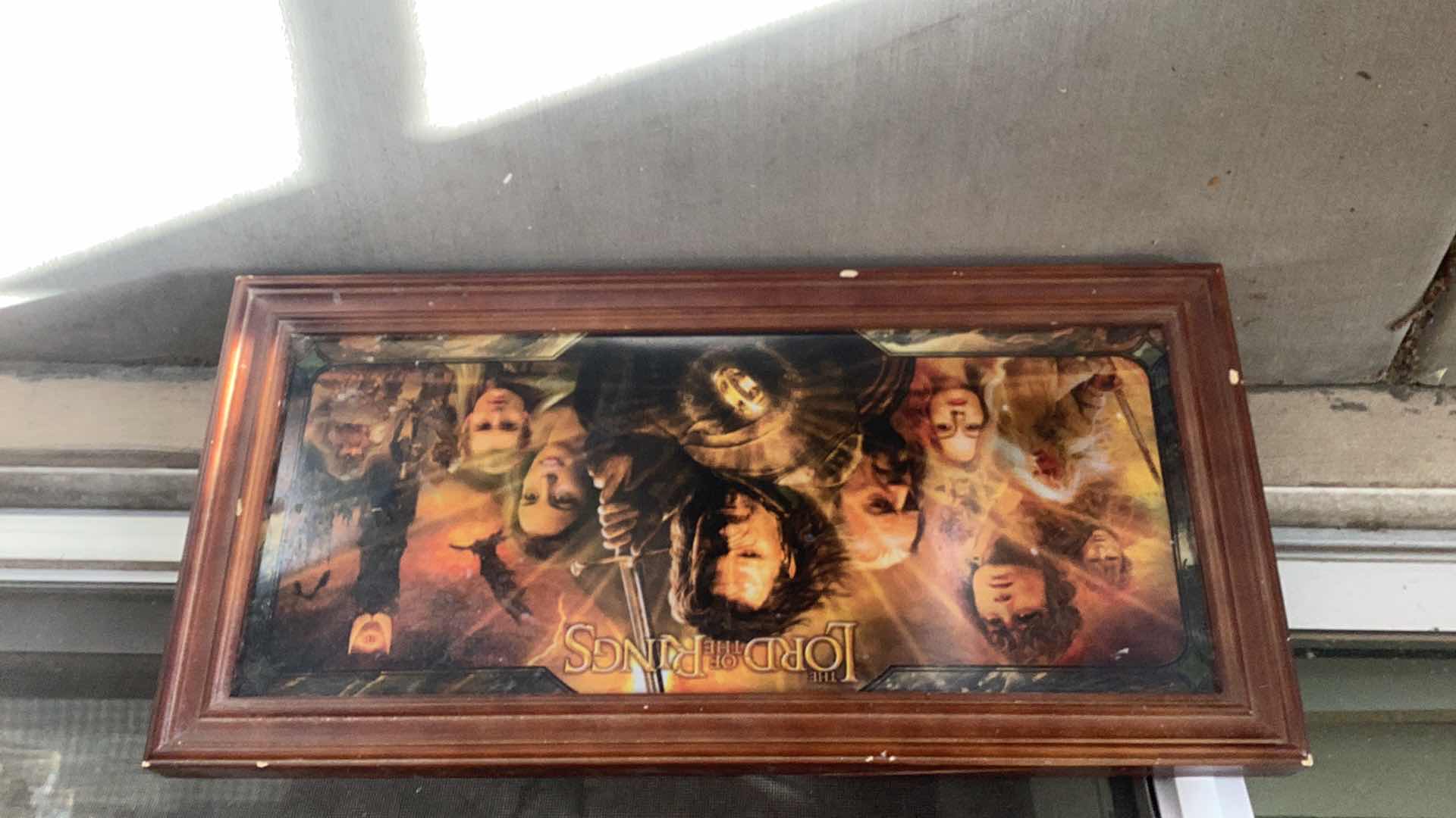 Photo 1 of THE LORD OF THE RINGS ARTWORK 23” X 12”
