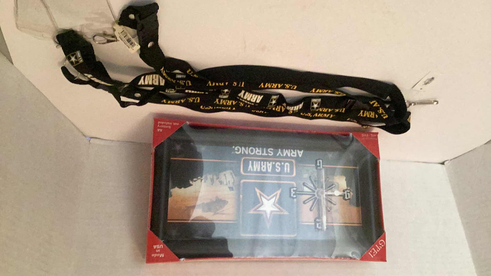 Photo 1 of US ARMY CLOCK AND LANYARDS