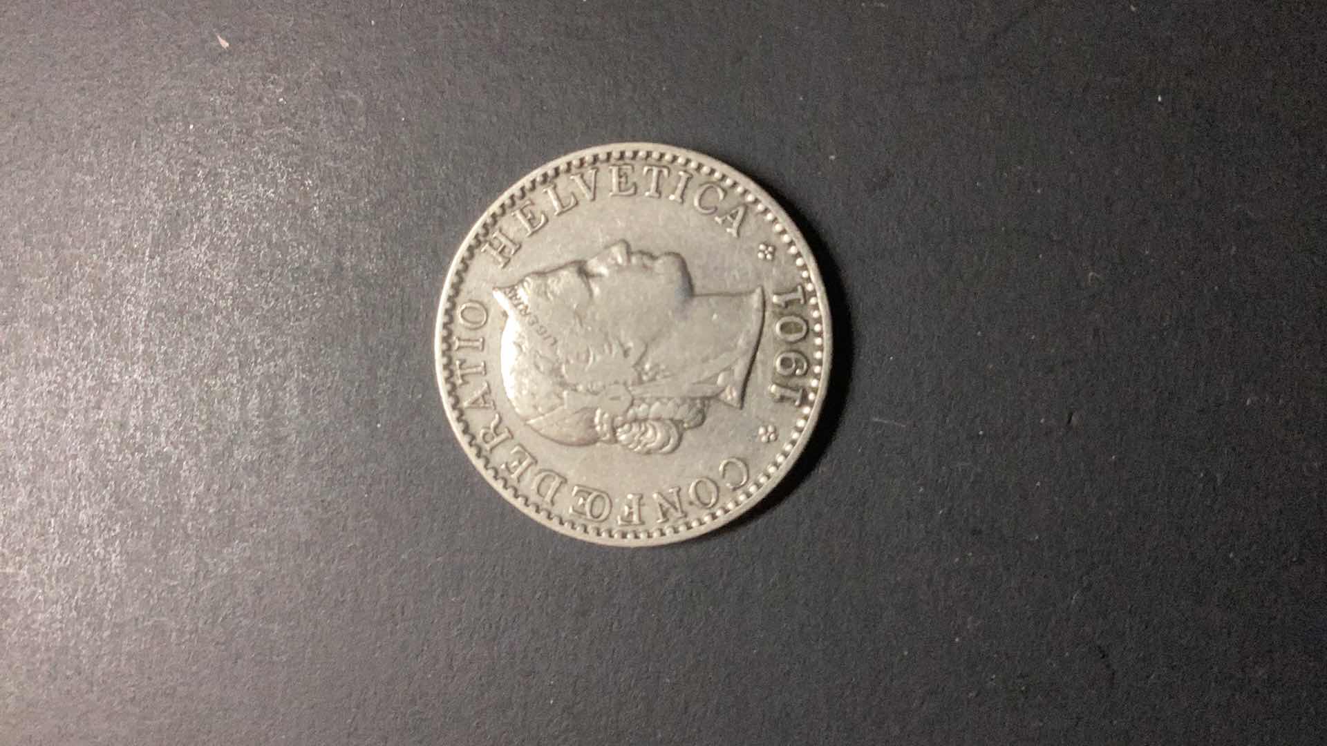 Photo 1 of SWITZERLAND-1901 20 RAPPEN $20