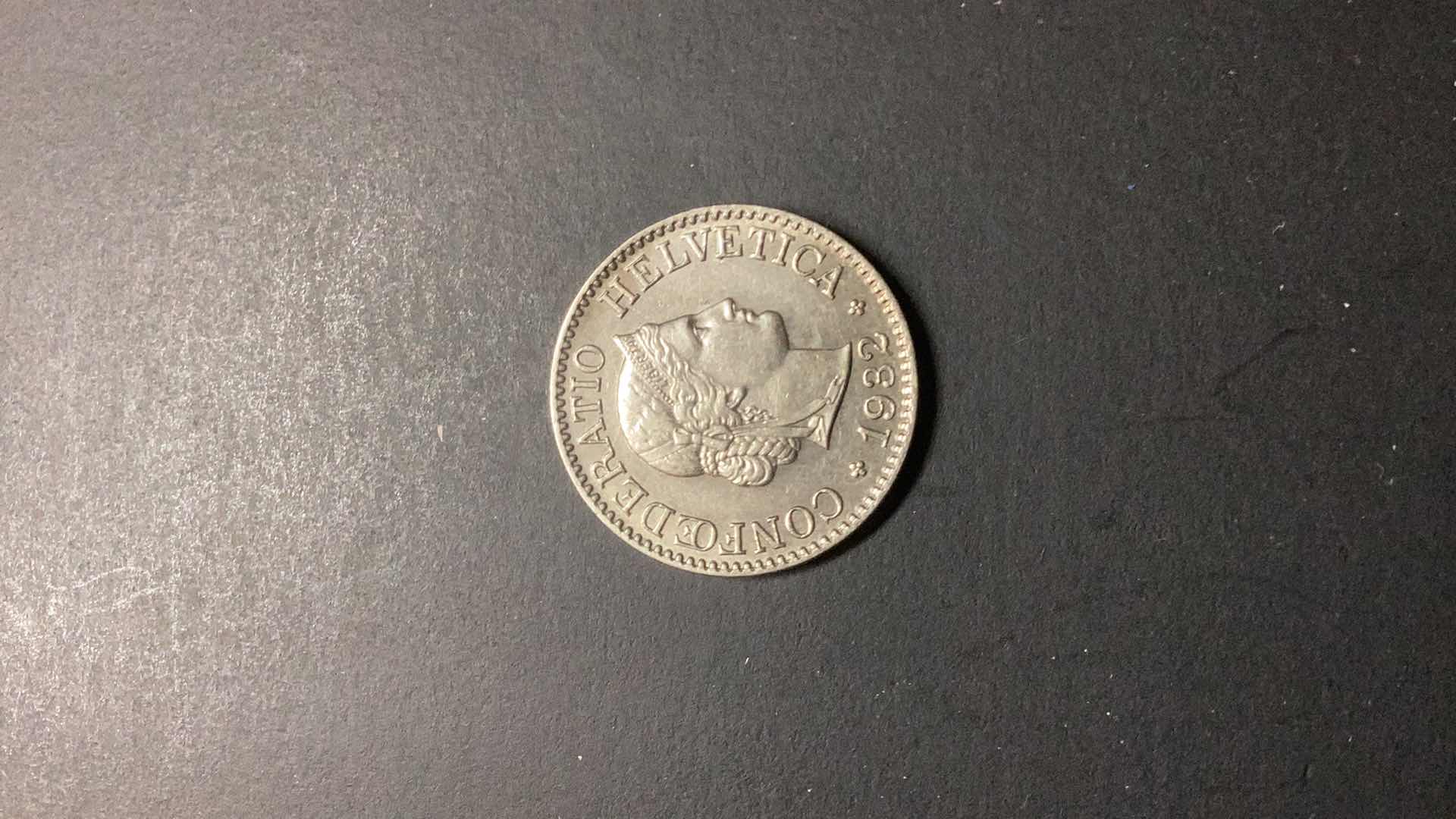 Photo 1 of SWITZERLAND-1932 10 RAPPEN $18