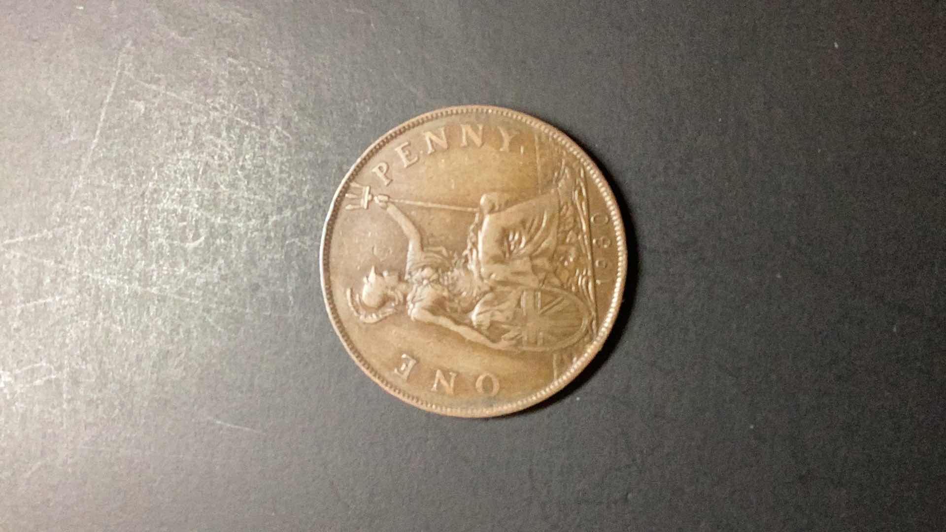 Photo 2 of GREAT BRITAIN-1930 1 PENNY $25