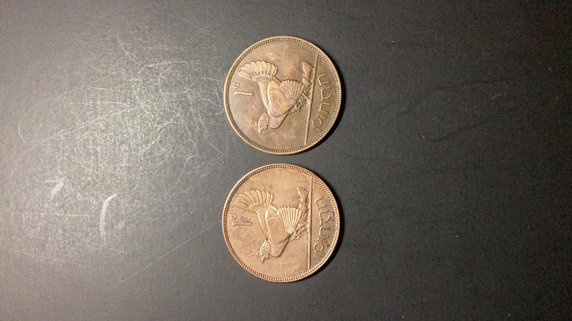 Photo 2 of IRELAND-1928/1935 PENNY $7/$8