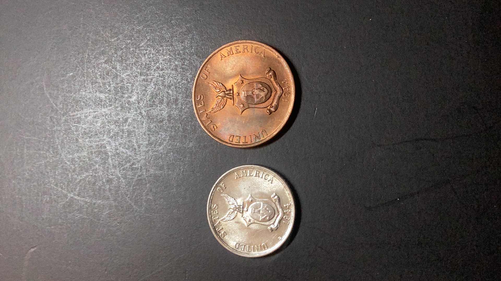 Photo 1 of PHILIPPINES-1944/1944 20 CENTAVOS AND UN CENTAVOS $20/$8