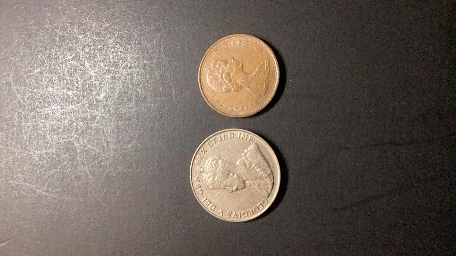 Photo 1 of CANADA-1935/1969 5 CENTS AND 1 CENT $10/$5