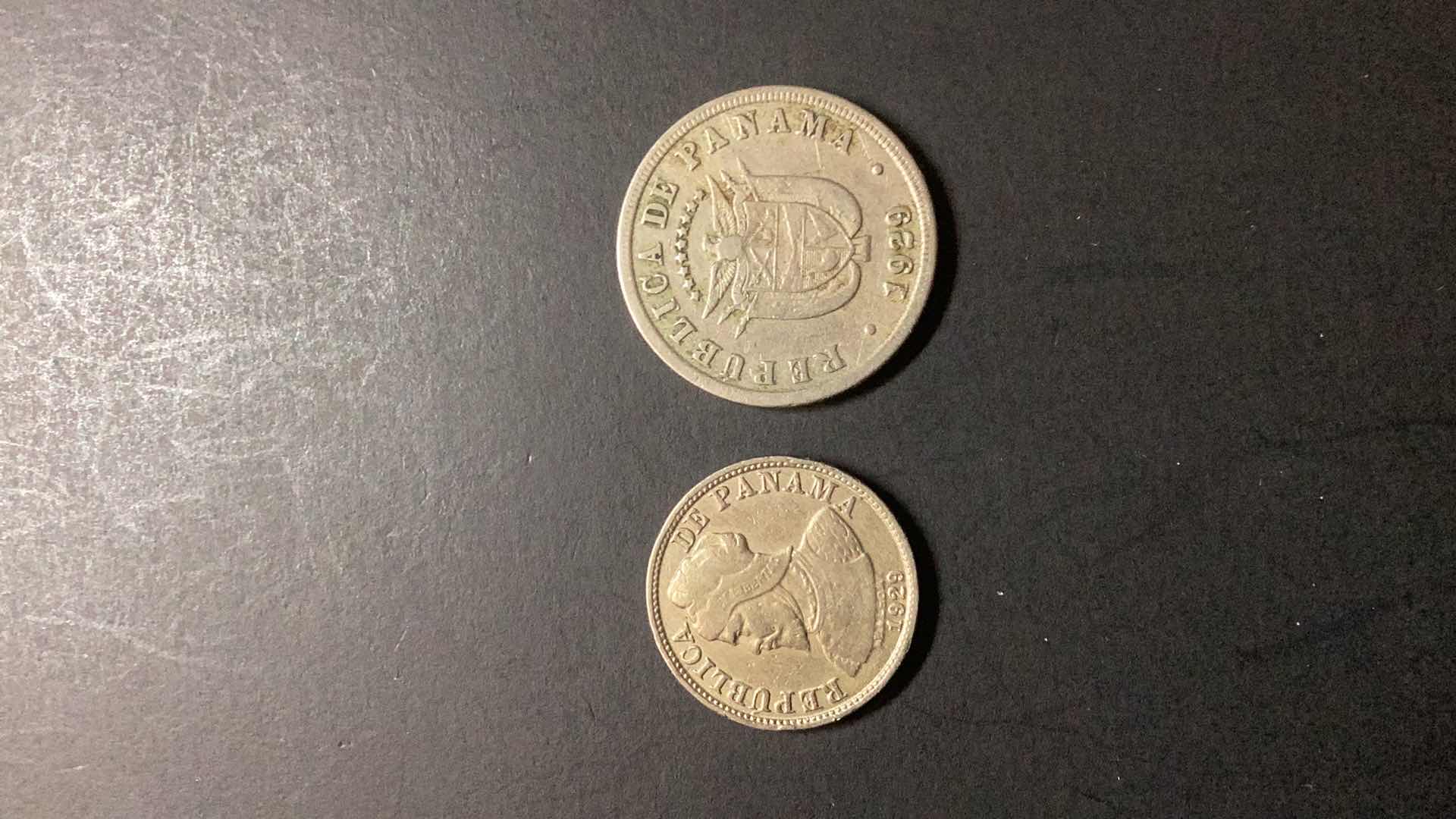 Photo 1 of PANAMA-1929/1929 2 1/2 CENTESIMOS AND 5 CENTIMOS $15/$10