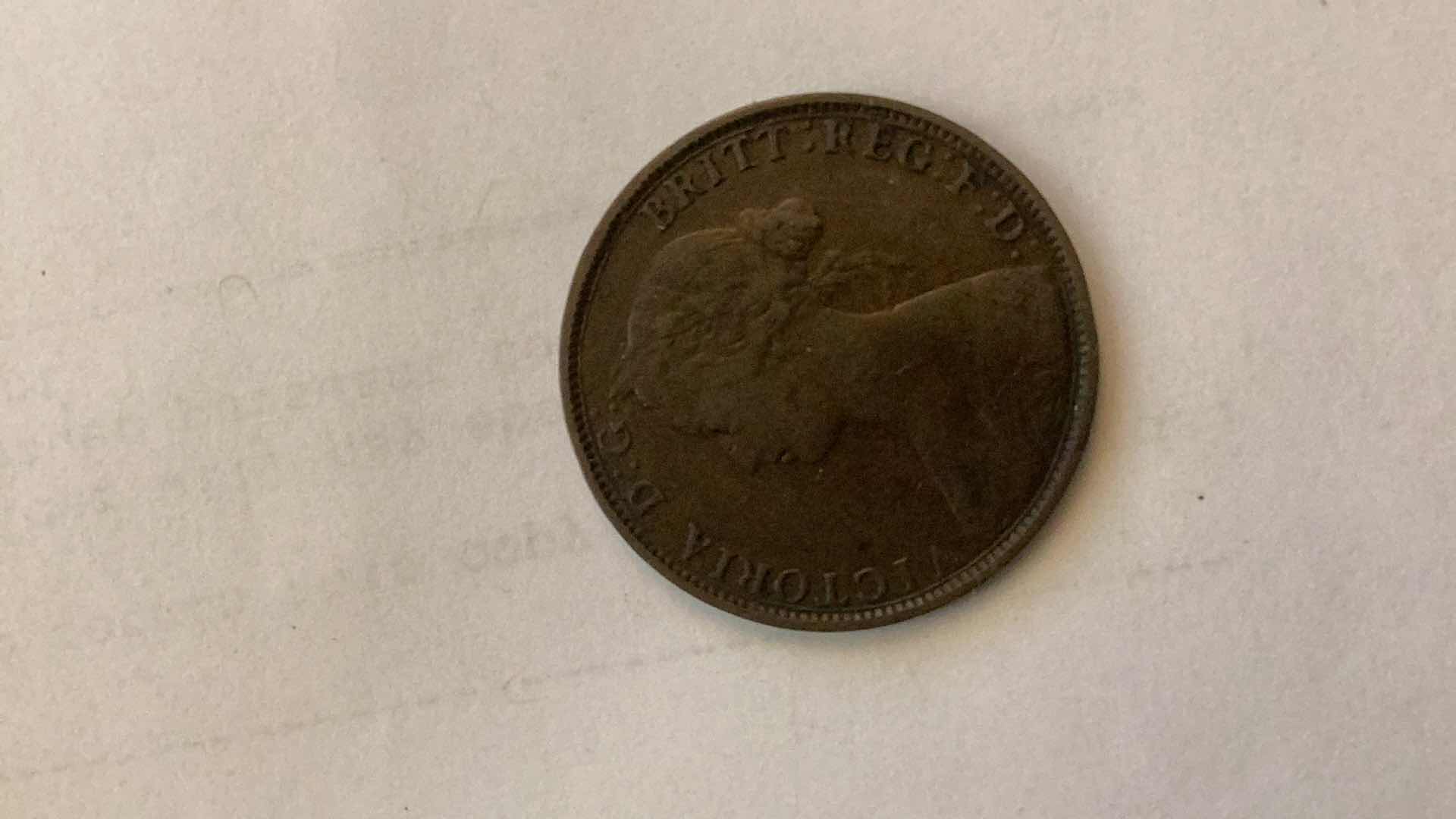 Photo 2 of GREAT BRITAIN 1861 1/2 PENNY