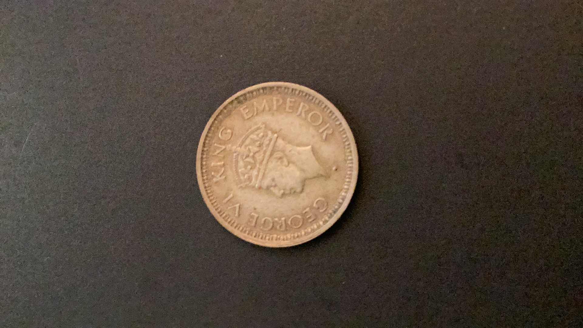 Photo 1 of INDIA 1945 1/4 RUPEE