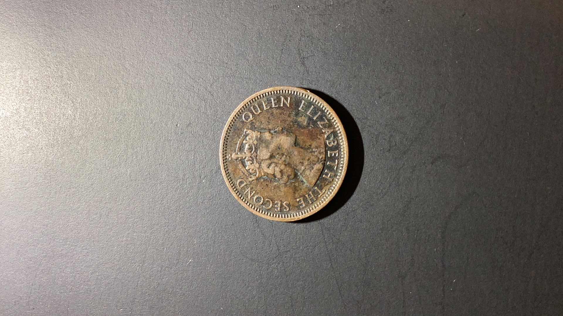 Photo 2 of 1955 MAURITIUS 2 CENTS