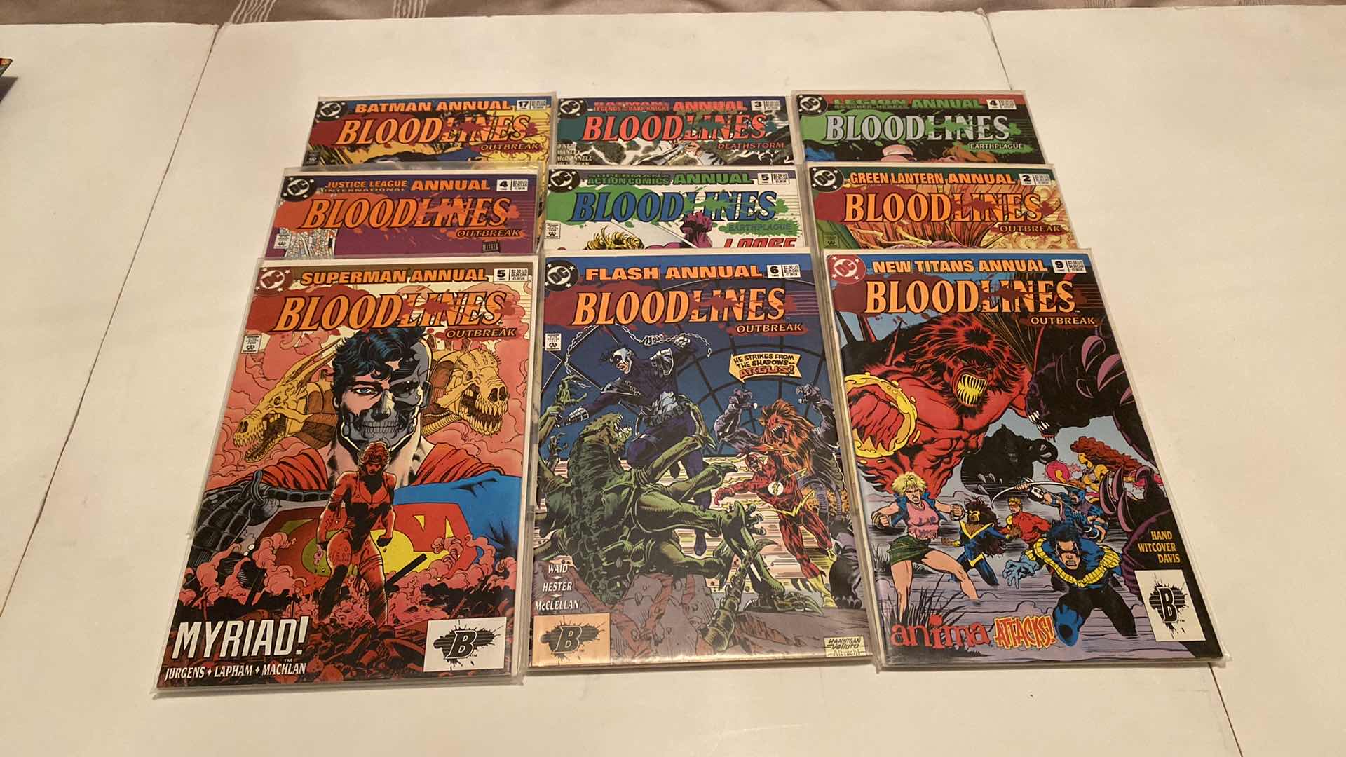 Photo 1 of 9-DC BLOODLINE COMICS