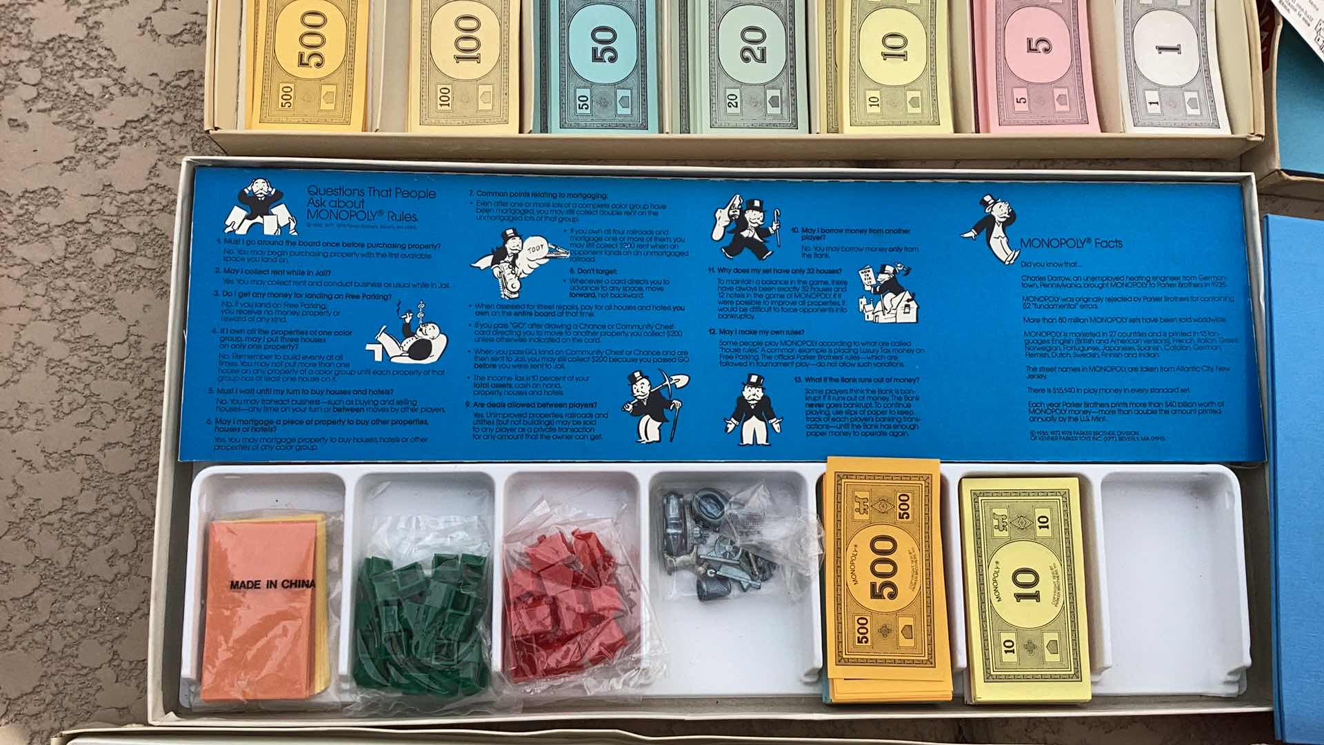 Photo 4 of RARE BRITISH 1961 MONOPOLY GAME AND LATER VERSIONS