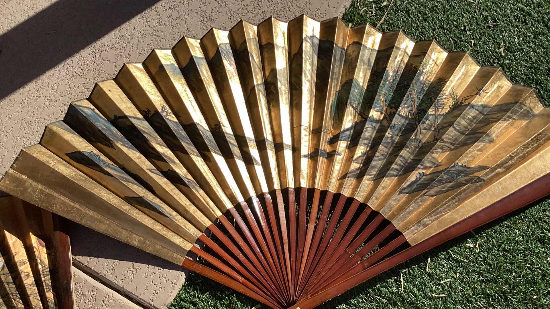Photo 3 of 2 ORIENTAL INSPIRED FANS