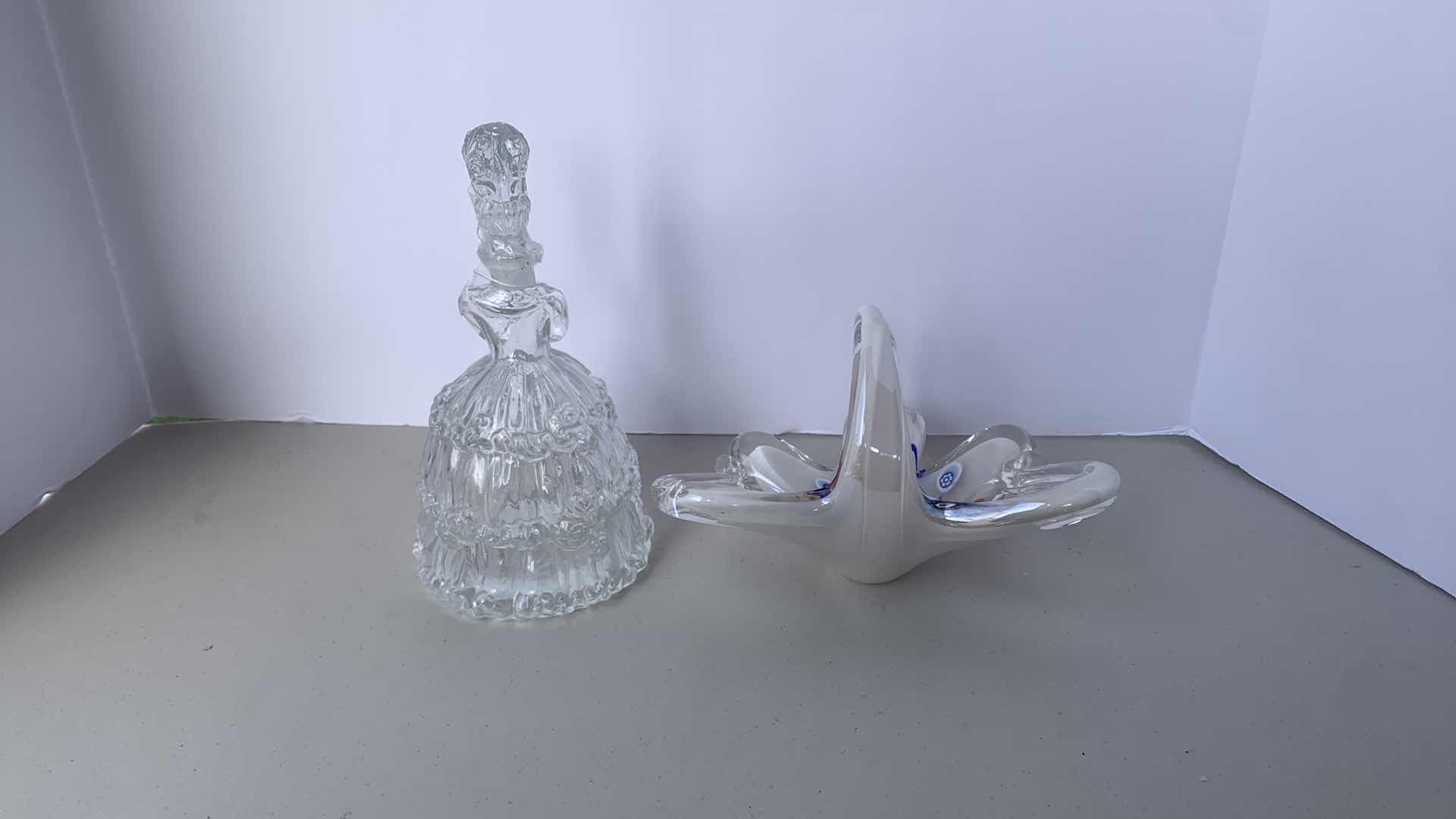 Photo 5 of TWO GLASS COLLECTIBLES, PORTIGAL GLASS LADY, GLASS SWAN