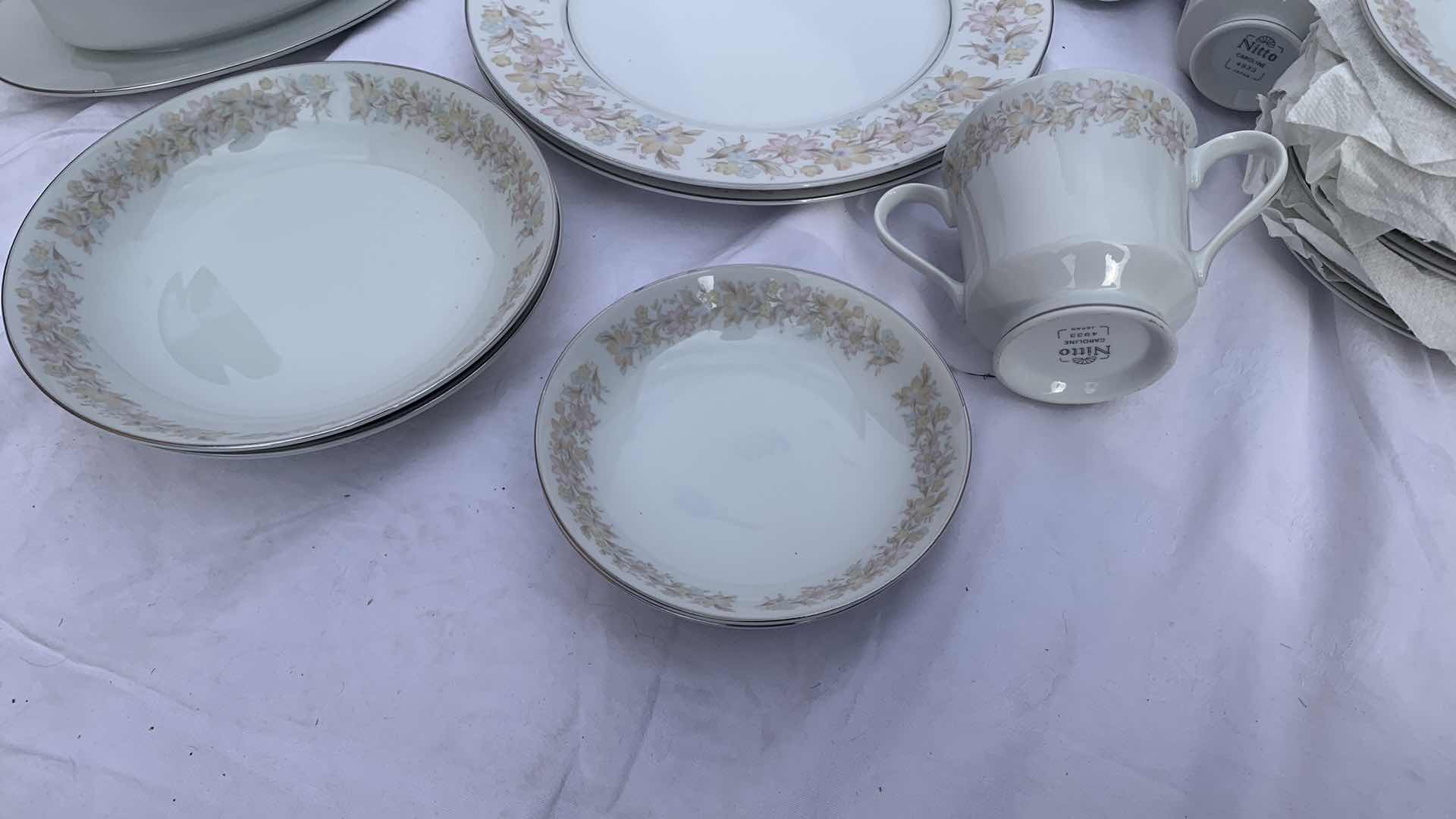 Photo 4 of NITO PORCELAIN ASSORTED DISHWARE, 50 pieces