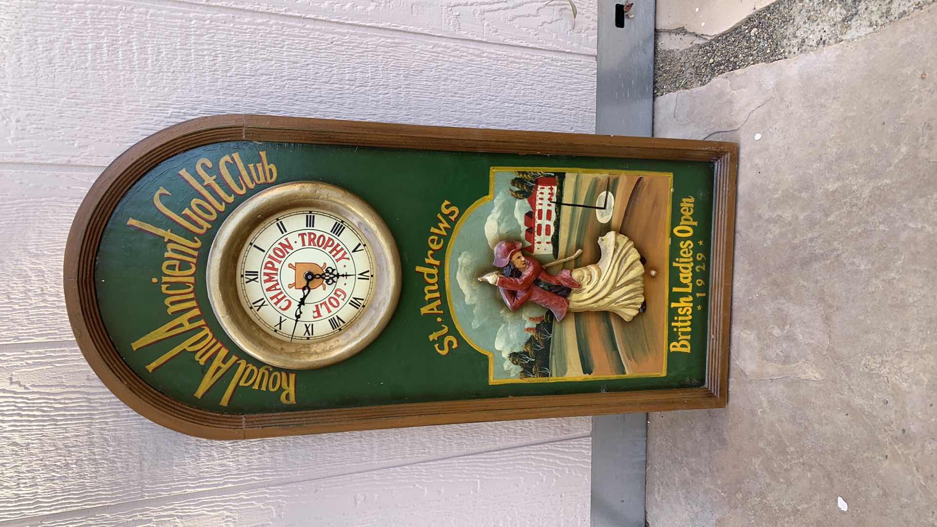 Photo 1 of ROYAL AND ANCIENT GOLF CLUB ST. ANDREWS BRITISH LADIES OPEN CLOCK 16 x H 36”