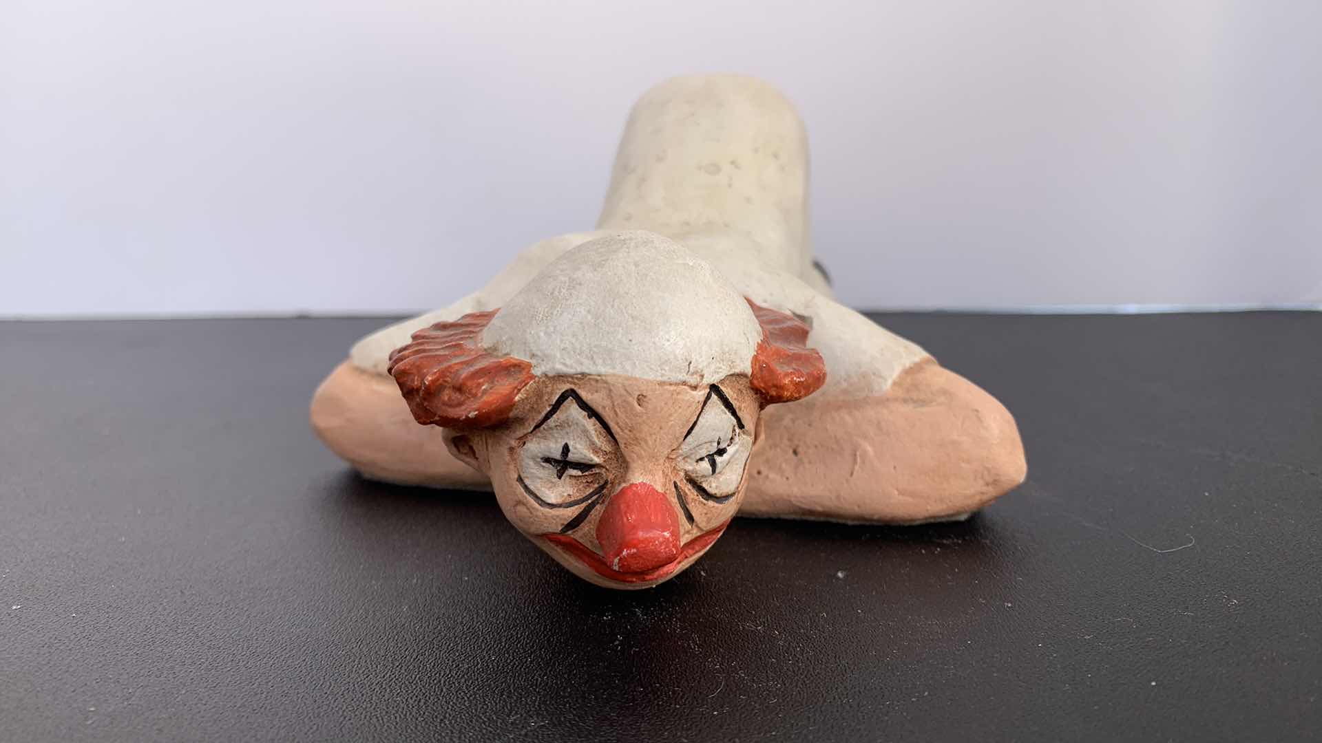 Photo 2 of VINTAGE STONEWARE NUMBERED CLOWN, MADE IN GERMANY
