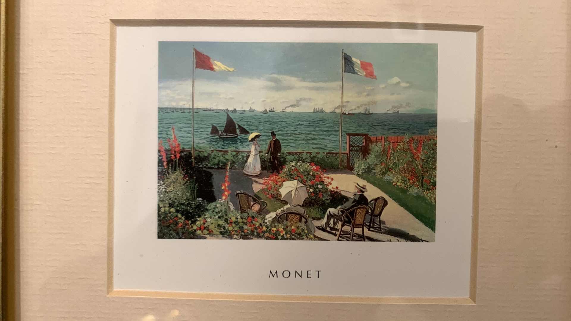 Photo 2 of ARTWORK, MONET IN GOLD FRAME, 7.5” x 6.5”, 2 PIECES