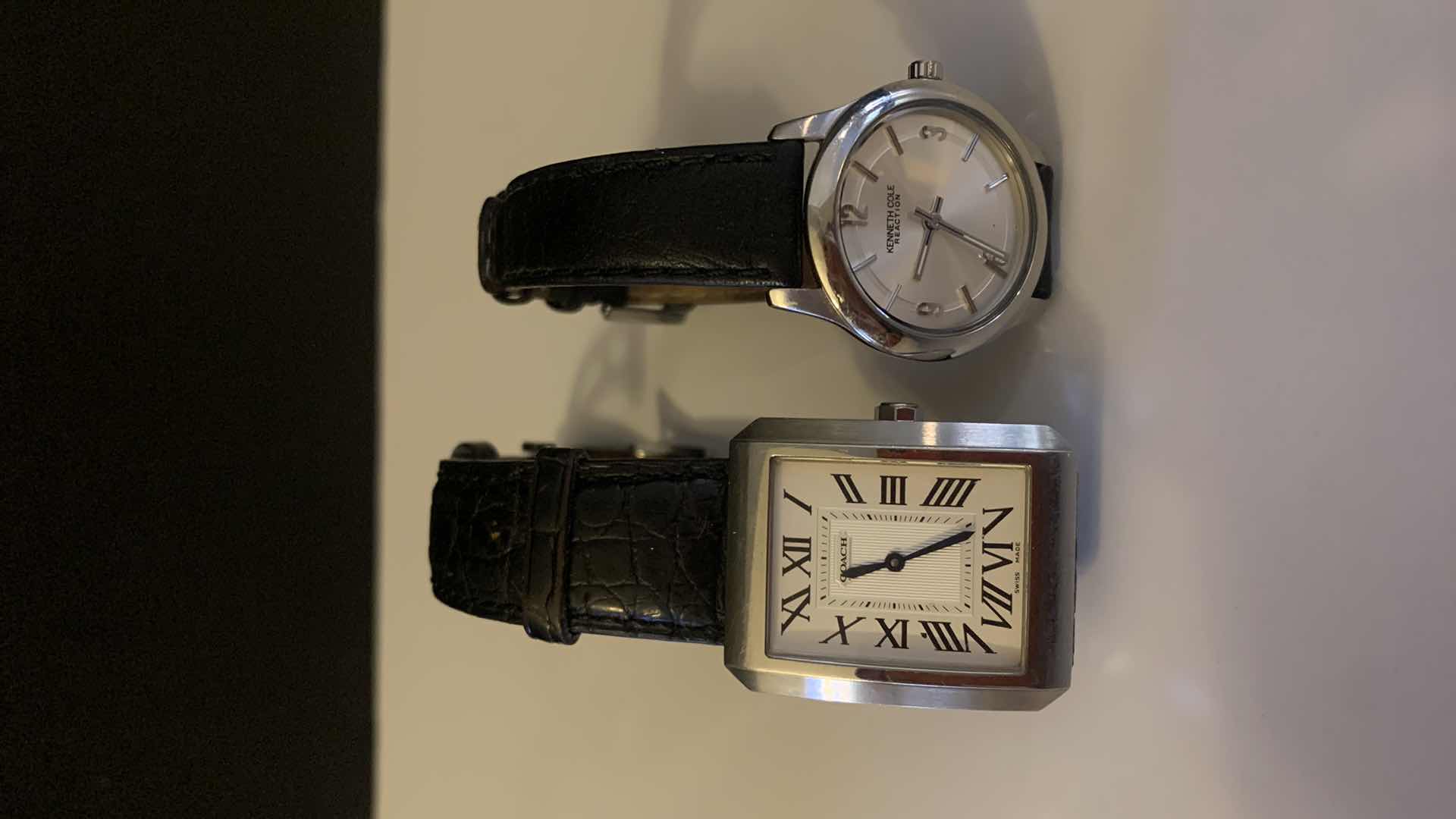 Photo 9 of TWO WATCHES, COACH (MENS) AND KENNETH COLE (LADIES) W LEATHER BANDS
