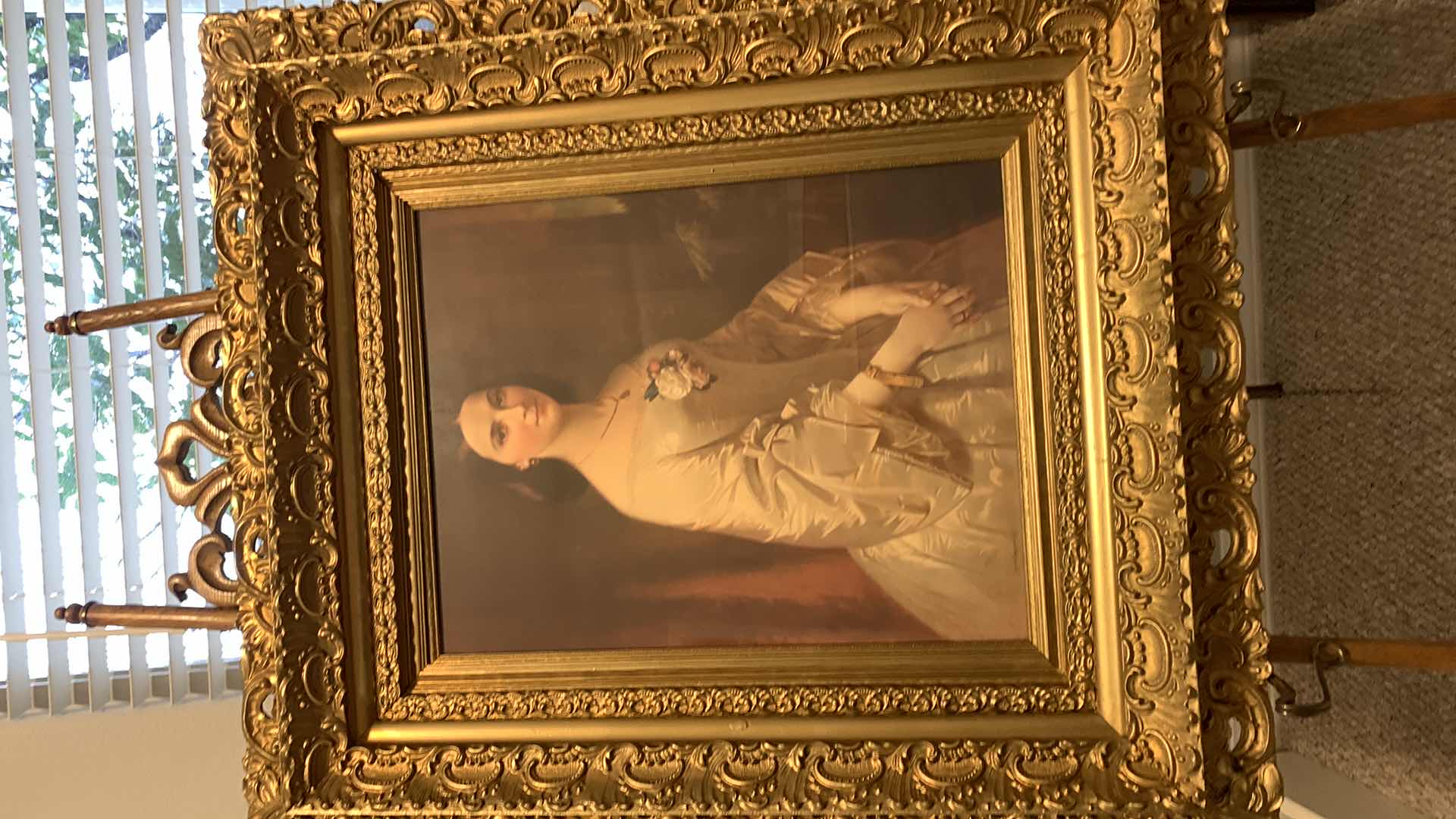 Photo 2 of A framed vintage reproduction of “Southern Belle” by Erich Correns:, Artist: Erich Correns ( 1821 - 1877) Munich, German München., Erich Correns ...
Priced without elaborate frame approx $1200 (stand not included)