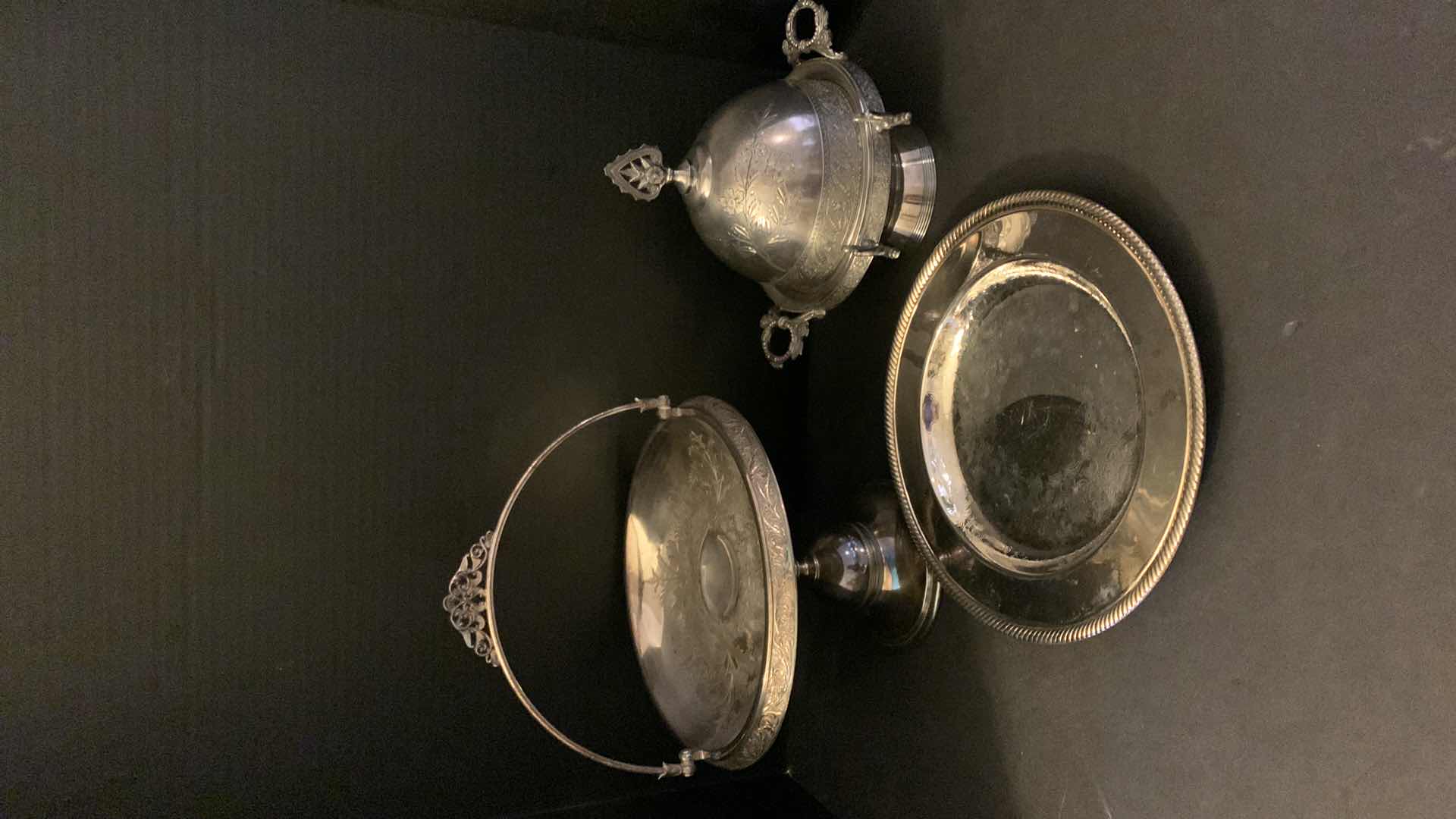 Photo 1 of THREE PIECE - SILVER PLATED COLLECTIBLES