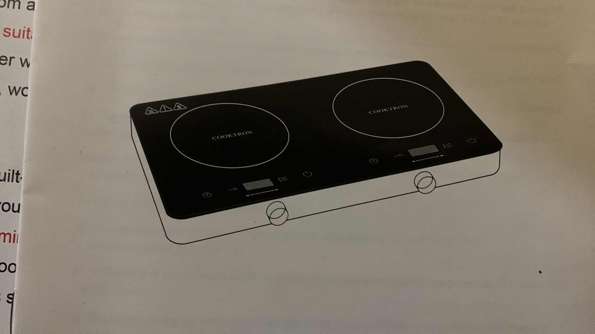 Photo 2 of COOKTRON DOUBLE INDUCTION COOKER FS - IRC111A 120V