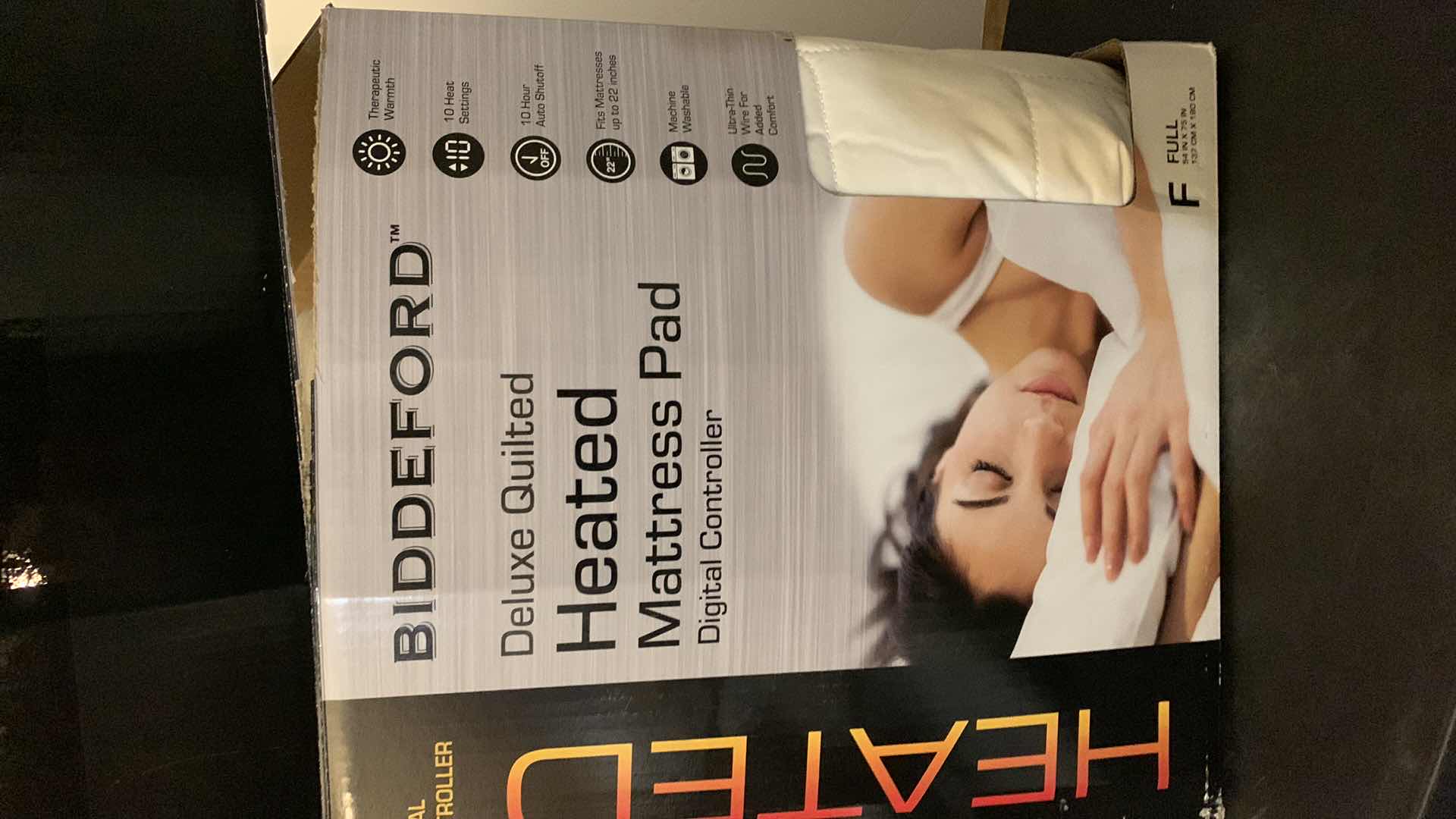 Photo 1 of BIDDEFORD DELUXE QUILTED HEATED MATTRESS PAD DIGITAL CONTROLLER