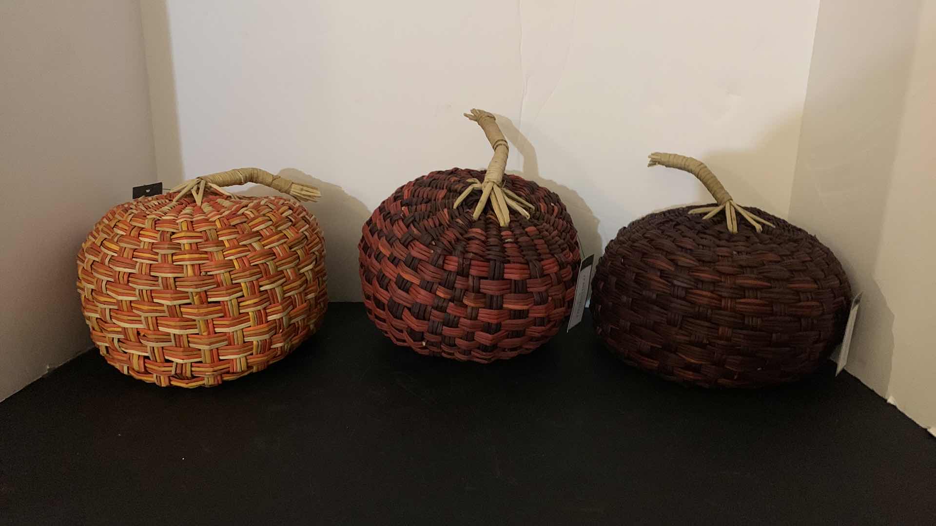 Photo 2 of 12 - THRESHOLD RATTAN PUMPKINS PRICED AT $15 EACH