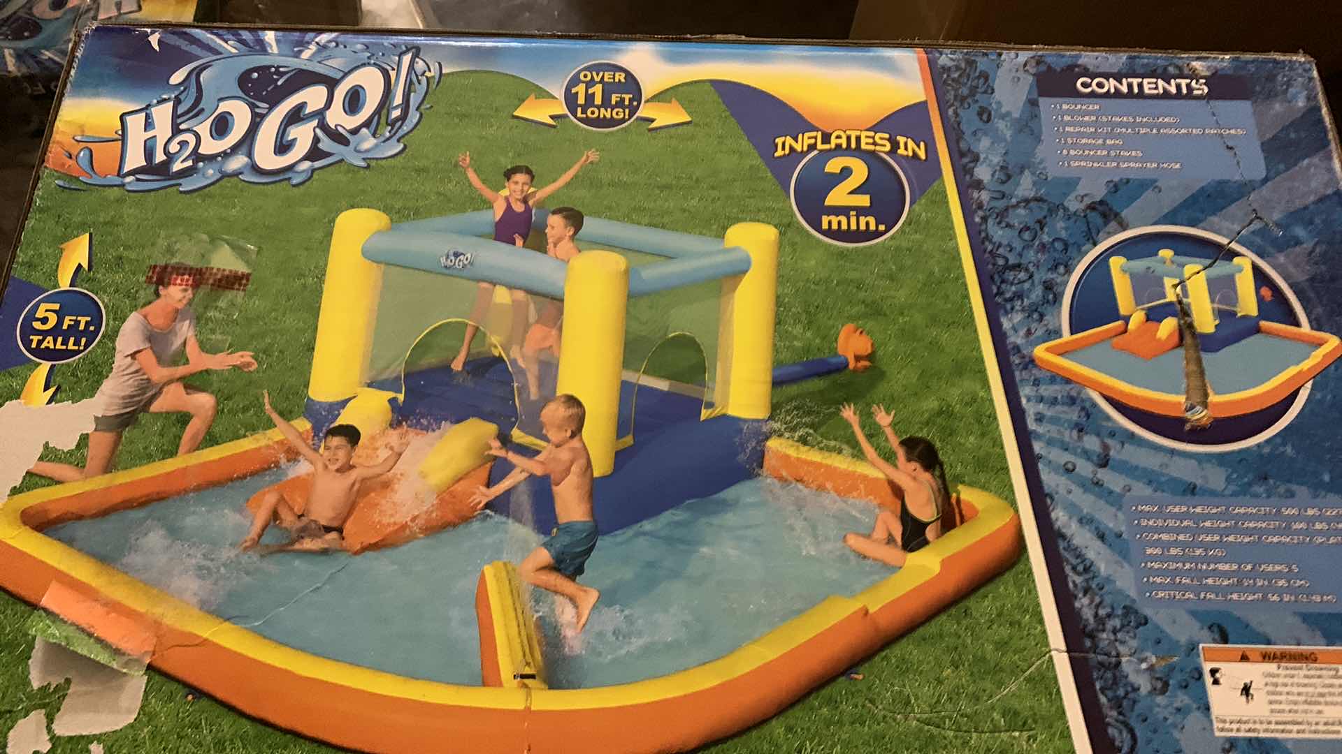 Photo 2 of H2GO BESTWAY BEACH BOUNCE WATER PARK, POOL AND PLAY OVER 11 FT LONG, INFLATES IN 2 MIN