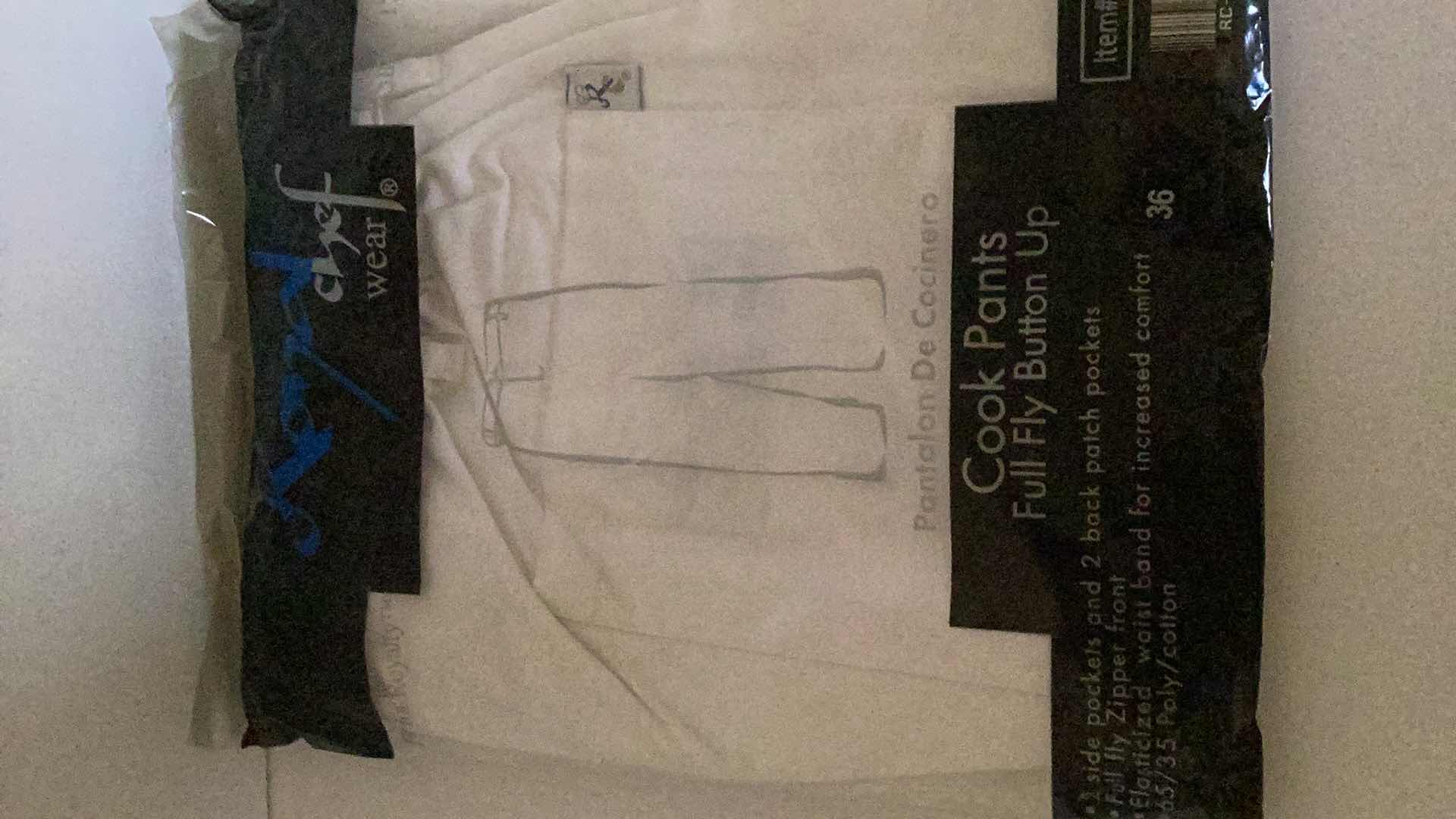 Photo 2 of 3-ROYAL CHEF COOK PANTS SIZE 36 