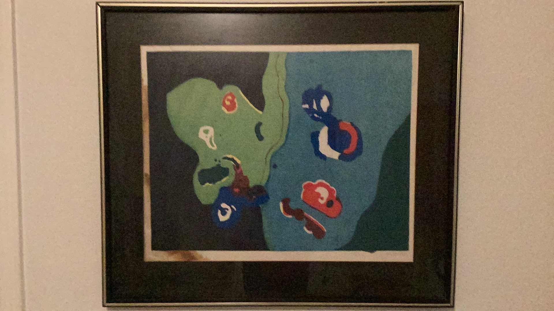 Photo 1 of 1969 FRAMED SIGNED ARTIST PROOF J. JOHNSON 30” X 26”