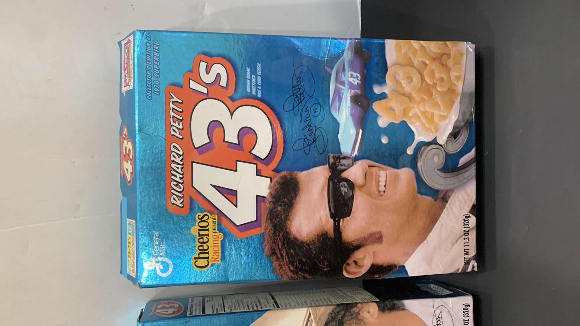 Photo 3 of 2 - VINTAGE CHEERIOS, RICHARD PETTY SIGNED, FULL SEALED CEREAL